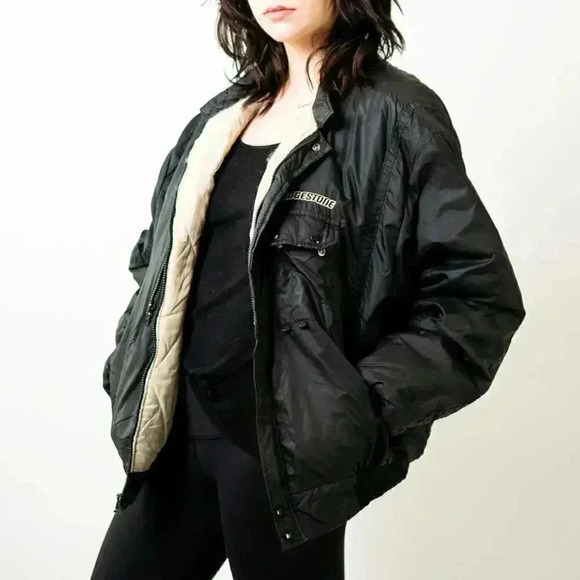 Vintage 70s Bridgestone SWINGSTER Shop Mechanic Jacket - Picture 7 of 9